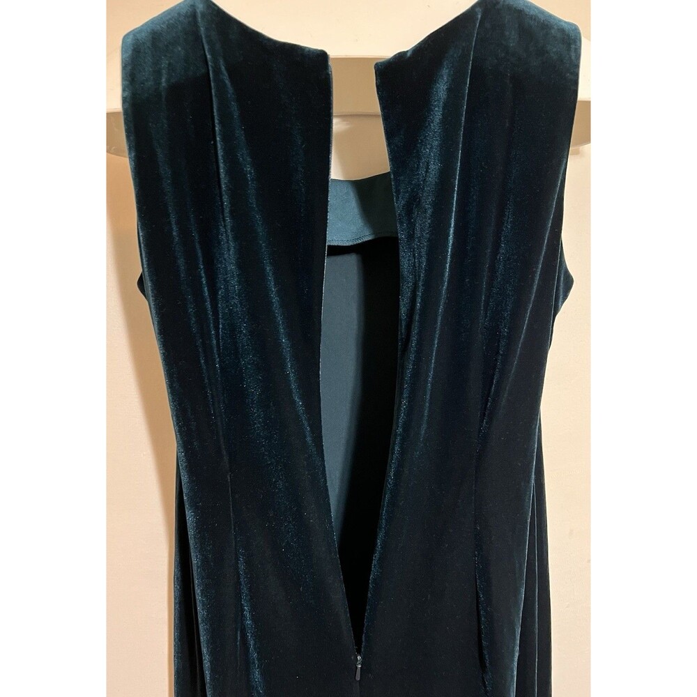 Velvet green glitter 2 pc dress & Jacket grandma mom formal Wedding Bling LN - Picture 8 of 12